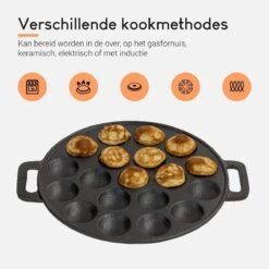 Ocina Poffertjespan – Combo Pack – 19 Poffertjes – Poffertjesmaker – Poffertjespan Inductie – Poffertjespan Electrisch – Gietijzeren Pan - Inclusief Doseerfles, Handvaten, 6x Poffertjesvorken En Invetkwast – Gratis Receptenboek 15 Ocina Poffertjespan – Combo Pack – 19 Poffertjes – Poffertjesmaker – Poffertjespan Inductie – Poffertjespan Electrisch – Gietijzeren Pan - Inclusief Doseerfles, Handvaten, 6x Poffertjesvorken En Invetkwast – Gratis Receptenboek -Woninginrichtingseries Winkel 1200x1200 564
