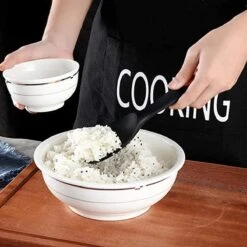 Doodadeals® Siliconen Rijstlepel - Rijst Opscheplepel - Rijstlepel Kunststof - Zwart - 1 Stuk -Woninginrichtingseries Winkel 1200x1200 611