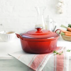 Le Creuset Braadpan Faitout Tradition Kersenrood - ø 24 Cm / 3 Liter -Woninginrichtingseries Winkel 1200x1200 65