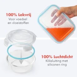 KitchenBrothers Meal Prep Bakjes - Set - Luchtdicht - BPA Vrij - Glas - 9 Stuks -Woninginrichtingseries Winkel 1200x1200 784