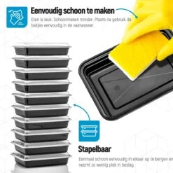 Meal Prep Bakjes - 20 Stuks - 1 Compartiment - Lunchbox - Diepvriesbakjes - Vershoudbakjes - Plastic Bakjes Met Deksel - Magnetron Bakjes Met Deksel - Meal Prep - Vershouddoos - 1L - BPA Vrij - Fitcrafters 13 Meal Prep Bakjes - 20 Stuks - 1 Compartiment - Lunchbox - Diepvriesbakjes - Vershoudbakjes - Plastic Bakjes Met Deksel - Magnetron Bakjes Met Deksel - Meal Prep - Vershouddoos - 1L - BPA Vrij - Fitcrafters -Woninginrichtingseries Winkel 1200x1200 794