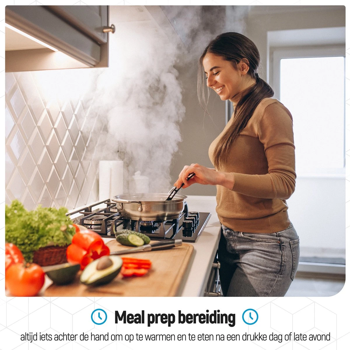 Meal Prep Bakjes - 20 Stuks - 1 Compartiment - Lunchbox - Diepvriesbakjes - Vershoudbakjes - Plastic Bakjes Met Deksel - Magnetron Bakjes Met Deksel - Meal Prep - Vershouddoos - 1L - BPA Vrij - Fitcrafters 8 Meal Prep Bakjes - 20 Stuks - 1 Compartiment - Lunchbox - Diepvriesbakjes - Vershoudbakjes - Plastic Bakjes Met Deksel - Magnetron Bakjes Met Deksel - Meal Prep - Vershouddoos - 1L - BPA Vrij - Fitcrafters - Afbeelding 6