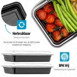 Meal Prep Bakjes - 20 Stuks - 1 Compartiment - Lunchbox - Diepvriesbakjes - Vershoudbakjes - Plastic Bakjes Met Deksel - Magnetron Bakjes Met Deksel - Meal Prep - Vershouddoos - 1L - BPA Vrij - Fitcrafters 17 Meal Prep Bakjes - 20 Stuks - 1 Compartiment - Lunchbox - Diepvriesbakjes - Vershoudbakjes - Plastic Bakjes Met Deksel - Magnetron Bakjes Met Deksel - Meal Prep - Vershouddoos - 1L - BPA Vrij - Fitcrafters -Woninginrichtingseries Winkel 1200x1200 798