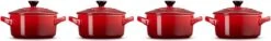 Le Creuset Aardewerken Mini Pannetjes Set Van 4 Stuks Kersenrood 9 Le Creuset Aardewerken Mini Pannetjes Set Van 4 Stuks Kersenrood -Woninginrichtingseries Winkel 1200x184