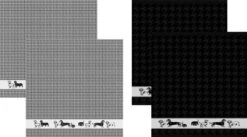 DDDDD Saar - 2x Theedoek & 2x Keukendoek - Black