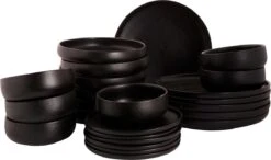 Maastricht Porselein Serviesset Universe Porselein 6-persoons 24-delig Zwart -Woninginrichtingseries Winkel 1200x707 4