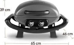 Burnhard Draagbare 2-Branders Gasbarbecue - Afdekhoes - BBQ Wayne -Woninginrichtingseries Winkel 1200x737