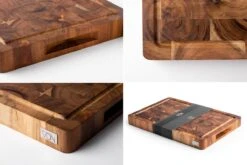VDN Professionele Snijplank Acacia Hout Met Sapgeul En Handvatten – Hakblok 26x38x3.5 Cm -Woninginrichtingseries Winkel 1200x800 89