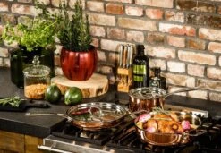 Koekenpan Ø26cm Met Deksel - Inductie - Koper - DUCQ -Woninginrichtingseries Winkel 1200x832