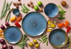 Palmer Serviesset Lotus Stoneware 6-persoons 24-delig Zwart Turquoise 21 Palmer Serviesset Lotus Stoneware 6-persoons 24-delig Zwart Turquoise -Woninginrichtingseries Winkel 1200x838 2