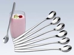 Dessertlepels - Cocktaillepels - IJslepels - Latte Macchiato Lepels - Yoghurtlepels - Set Van 6 Stuks -RVS (18/0) -19 Cm -Woninginrichtingseries Winkel 1200x900 12