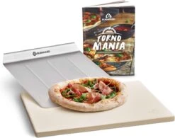 Burnhard Pizzasteen 38 X 30 X 1,5 Cm + Pizzaschep -Woninginrichtingseries Winkel 1200x949