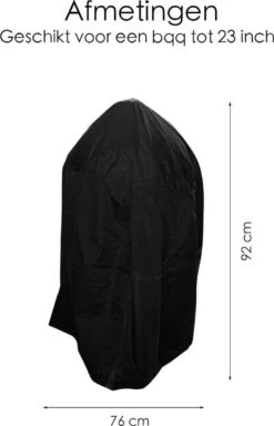 BBQ Beschermhoes - Voor Kamado - Universeel - Tot 23 Inch - Zwart -Woninginrichtingseries Winkel 774x1200 2