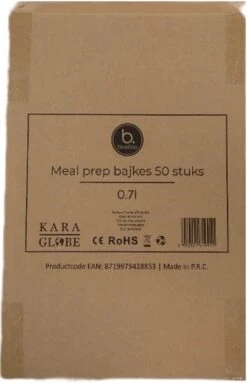 Buxibo - 50 Meal Prep Bakjes - Salade/Lunch Box - Diepvriesbakjes - Vershoudbakjes - Plastic Bakjes Met Deksel - Vershouddoos - Magnetron Vaatwasser Bestendig - 24 Oz/0.7 Liter Inhoud - Herbruikbaar - Kunststof - BPA Vrij - Zwart -Woninginrichtingseries Winkel 774x1200 3