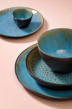 Palmer Serviesset Lotus Stoneware 6-persoons 24-delig Zwart Turquoise 28 Palmer Serviesset Lotus Stoneware 6-persoons 24-delig Zwart Turquoise -Woninginrichtingseries Winkel 801x1200 3