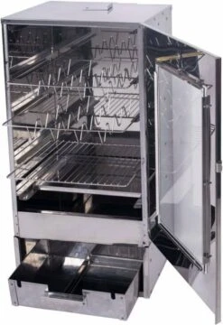 2-L Home & Garden XL Rookoven - RVS - 80x40x28 Cm - 3 Etages -Woninginrichtingseries Winkel 824x1200