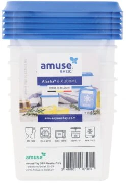 Amuse® | Klein Diepvriesdoosje Alaska 200ml | 12 Stuks | Bewaardoos | Klein Vershouddoosje -Woninginrichtingseries Winkel 826x1200