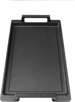 Eurolux Teppanyaki Plaat Met Grepen - 41 X 24 X 2.5 Cm - Zwart - Aluminium - Geschikt Voor Alle Warmtebronnen -Woninginrichtingseries Winkel 878x1200