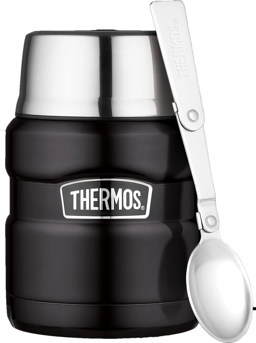 Thermos King Voedseldrager - 47 Cl - Mat Zwart 4 Thermos King Voedseldrager - 47 Cl - Mat Zwart - Afbeelding 2