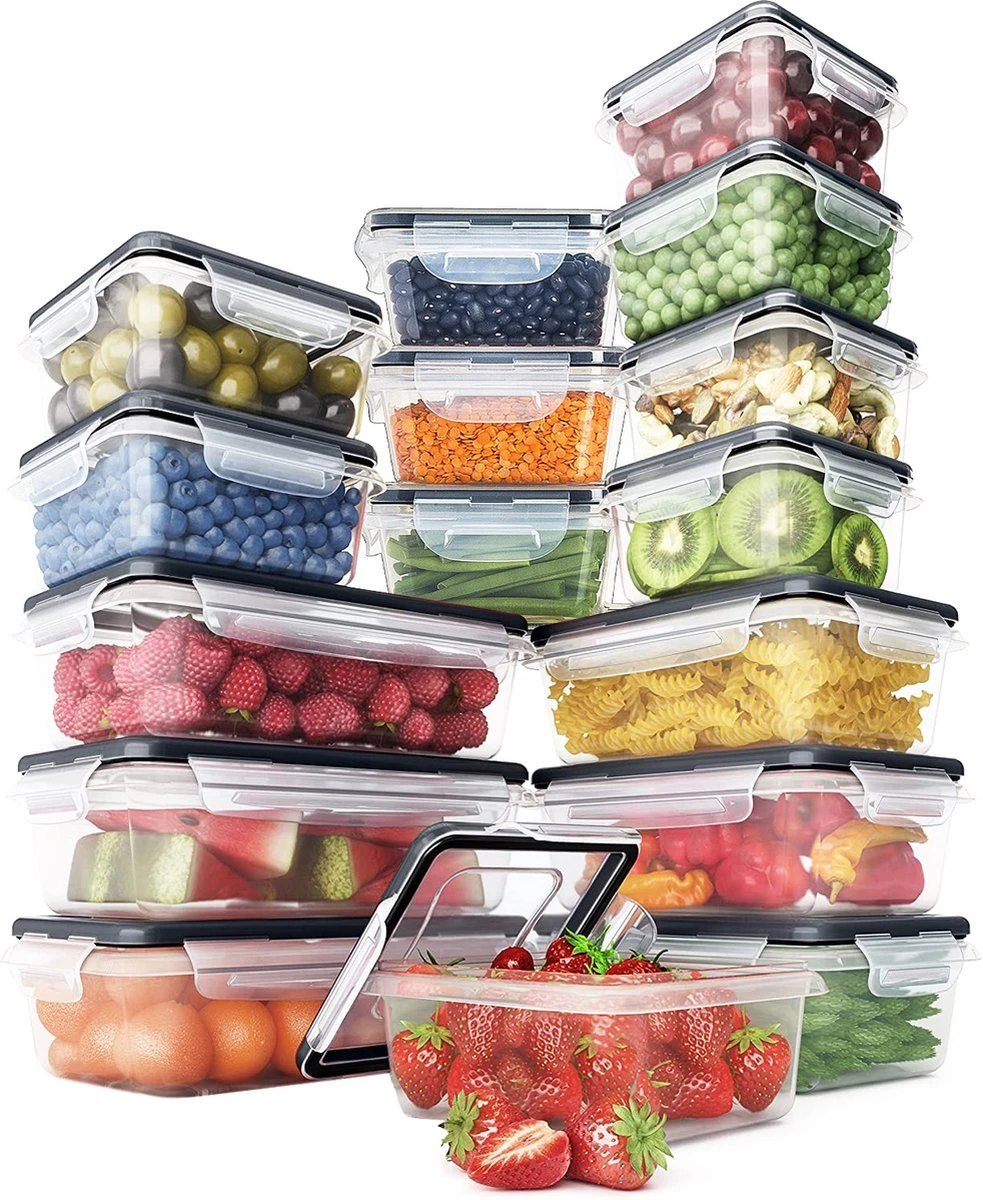 KE&1 Vershoudbakjes - Meal Prep Bakjes - Lunchbox - Diepvriesbakjes - Plastic Bakjes - Keuken - Keukenkast - Bakken 3 KE&1 Vershoudbakjes - Meal Prep Bakjes - Lunchbox - Diepvriesbakjes - Plastic Bakjes - Keuken - Keukenkast - Bakken